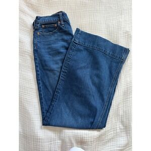 J.Crew Five Pocket Wide-Leg Jeans Medium Wash Flare Reimagined Sustainable 28